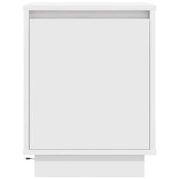 Berkfield Home Bedside Cabinet with LED Lights¬†White 38x34x50 cm in White - Size: 38 x 34 x 50 cm - thumbnail 6