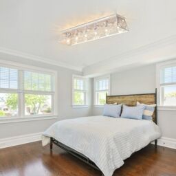 Garwarm 6 Light 115cm Metal Farmhouse Dimmable Flush Mount in White - thumbnail 3