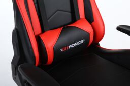 GTForce Pro FX Reclining Sports Racing Office Desk Faux Leather Gaming Chair in Red - thumbnail 5