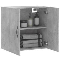 Berkfield Home Wall Cabinet Concrete Grey 60x31x60 cm Engineered Wood - Size: 60 x 31 x 60 cm - thumbnail 4