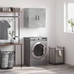 Berkfield Home Wall Cabinet Concrete Grey 60x31x60 cm Engineered Wood - Size: 60 x 31 x 60 cm - thumbnail 2