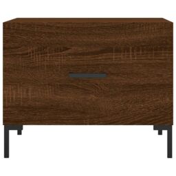 Berkfield Home Coffee Tables 2 pcs Brown Oak 50x50x40 cm Engineered Wood - Size: 50 x 50 x 40 cm - thumbnail 6