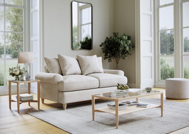 The Great Sofa Company Beatrice Medium Sofa Faro Linen in Beige