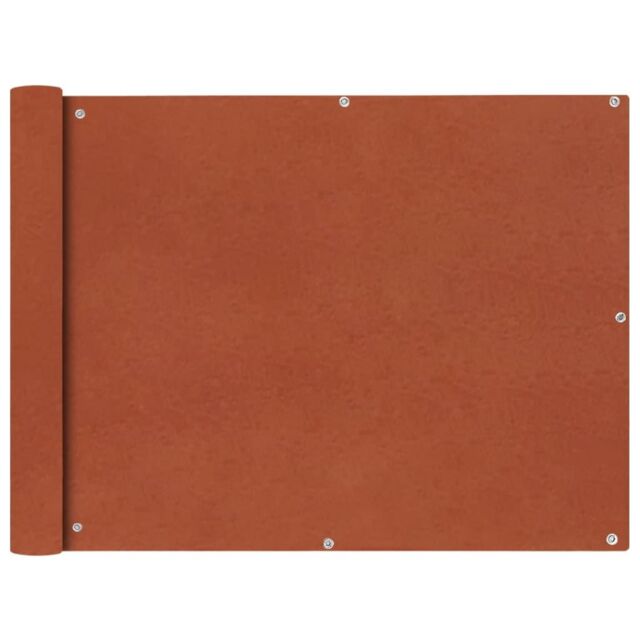 Berkfield Home Balcony Screen Oxford Fabric 90x400 cm Terracotta in Brown - image 1