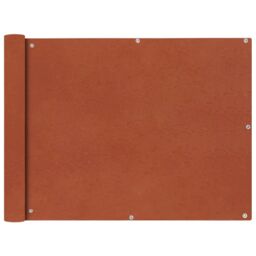 Berkfield Home Balcony Screen Oxford Fabric 90x400 cm Terracotta in Brown