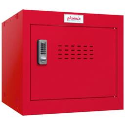 Phoenix Safe Company Cube Locker in Red with Electronic Lock, CL0344RRE, 44 Liters - Size: 300 cm x 100 cm - thumbnail 1