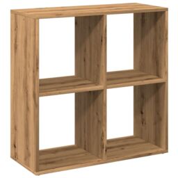 Berkfield Home Room Divider Bookcase Artisan Oak 69.5x29x69.5 cm Engineered Wood in Brown - thumbnail 2