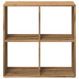 Berkfield Home Room Divider Bookcase Artisan Oak 69.5x29x69.5 cm Engineered Wood in Brown - thumbnail 5
