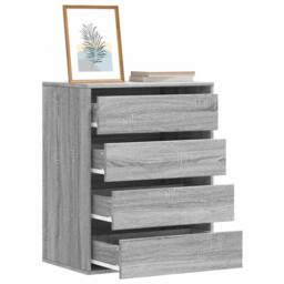 Berkfield Home Classic Corner Chest of Drawers Grey Sonoma 60x41x76 cm Engineere - Size: 60 x 41 x 76 cm - thumbnail 2