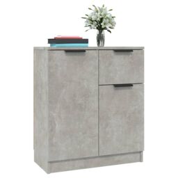 Berkfield Home Sideboards 2 pcs Concrete Grey 60x30x70 cm Engineered Wood - Size: 60 x 30 x 70 cm - thumbnail 4