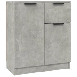 Berkfield Home Sideboards 2 pcs Concrete Grey 60x30x70 cm Engineered Wood - Size: 60 x 30 x 70 cm - thumbnail 2