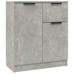 Berkfield Home Sideboards 2 pcs Concrete Grey 60x30x70 cm Engineered Wood - Size: 60 x 30 x 70 cm - thumbnail 6