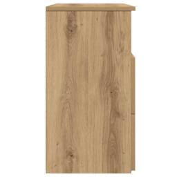 Berkfield Home Bedside Cabinet Artisan Oak 50x32x60cm Engineered Wood in Brown - Size: 50 x 32 x 60 cm - thumbnail 6