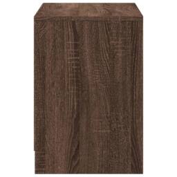 Berkfield Home TV Cabinet with LED Brown Oak 100x34x50 cm Engineered Wood - Size: 100 x 34 x 50 cm - thumbnail 7