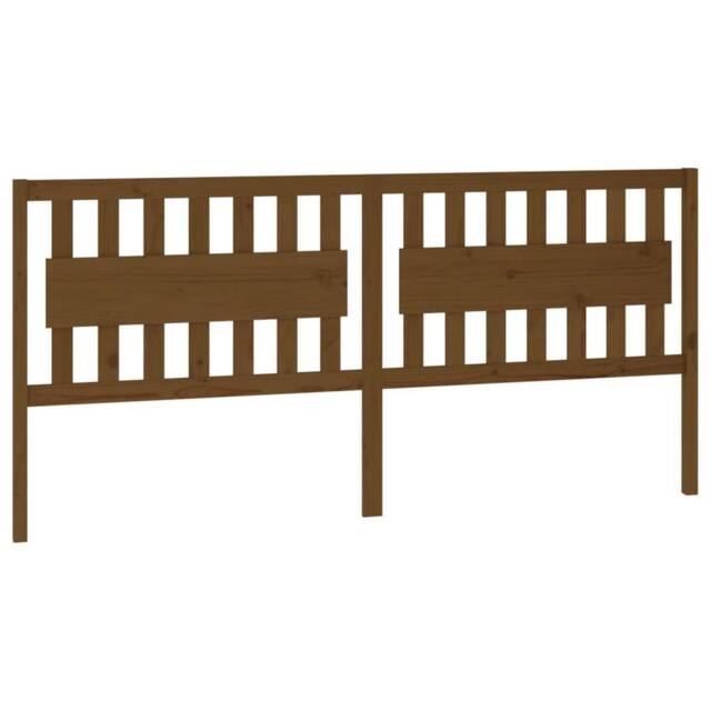Berkfield Home Bed Headboard Honey Brown 205.5x4x100 cm Solid Wood Pine - image 1