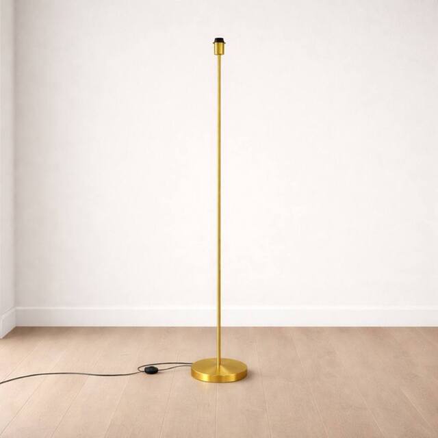 CGC Lighting CGC Lena Brushed Gold Straight Floor Lamp - image 1