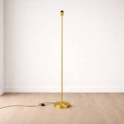 CGC Lighting CGC Lena Brushed Gold Straight Floor Lamp - thumbnail 1