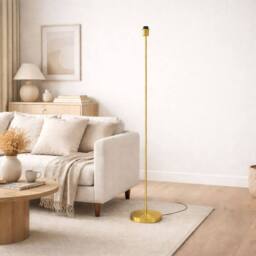 CGC Lighting CGC Lena Brushed Gold Straight Floor Lamp - thumbnail 2