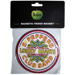 Beatles Sgt Pepper Drum Patch Fridge Magnet in White - thumbnail 2