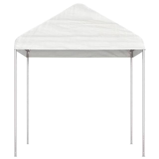 Berkfield Home Gazebo with Roof White 15.61x2.28x2.69 m Polyethylene - image 1