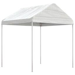 Berkfield Home Gazebo with Roof White 15.61x2.28x2.69 m Polyethylene - thumbnail 3