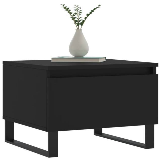 Berkfield Home Modern Coffee Tables 2 pcs Black 50x46x35 cm Engineered Wood - Size: 50 x 46 x 35 cm - image 1