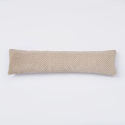 OHS Fabric Door Draught Excluder Weather Seal Waffle Fleece Window Draft Insulation in Light Beige - thumbnail 4