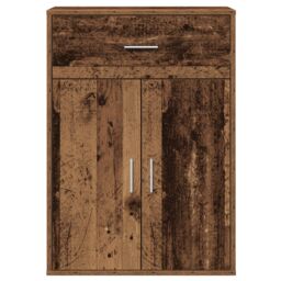 Berkfield Home Sideboard with Drawer with Shelf with Storage with Door Old wood Engineered wood in Brown - thumbnail 6