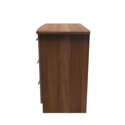Ready Assembled 2 U Carlton 3 Drawer Chest (Ready Assembled) in Walnut - Size: Medium - thumbnail 2