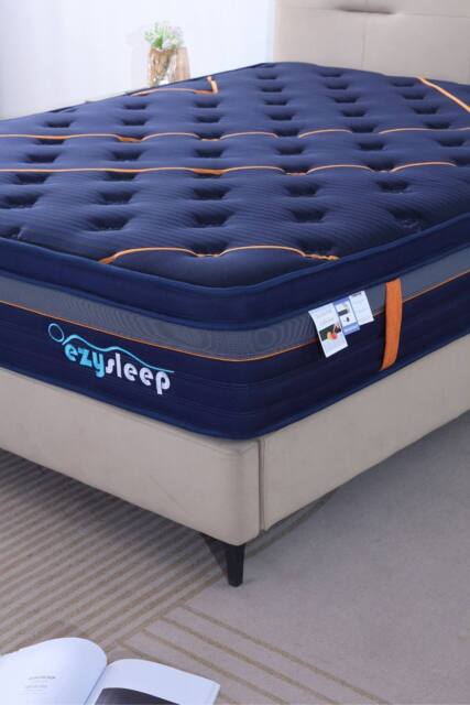 Ezysleep 30cm Saphire Harmony Spring Foam Mattress in Navy - Size: King - image 1