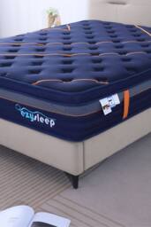 Ezysleep 30cm Saphire Harmony Spring Foam Mattress in Navy - Size: King