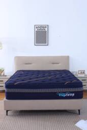 Ezysleep 30cm Saphire Harmony Spring Foam Mattress in Navy - Size: King - thumbnail 5
