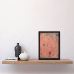 Artery8 Paul Klee Framed Wall Art Print Fruit on Red Abstract Painting - Size: A4 - thumbnail 2