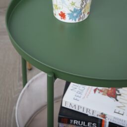 Home Garden Direct Bakewell - Side Coffee Table in Green - thumbnail 2