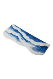 Living and Home Ocean Wave Area Rug with Non-Slip Backing in Blue - Size: 50 cm x 120 cm - thumbnail 5