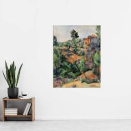 "Artery8 Bibemus Quarry Cubist Landscape Paul Cezanne Wall Art Poster Print - Size: W18"" x H24""" - thumbnail 4