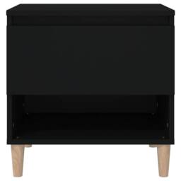 Berkfield Home Elegant Bedside Tables 2 pcs Black 50x46x50 Engineered Wood - thumbnail 5