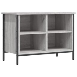 Berkfield Home Shoe Cabinet Grey Sonoma 69x35x50 cm Engineered Wood - Size: 69 x 35 x 50 cm - thumbnail 2