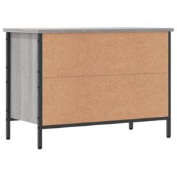 Berkfield Home Shoe Cabinet Grey Sonoma 69x35x50 cm Engineered Wood - Size: 69 x 35 x 50 cm - thumbnail 6
