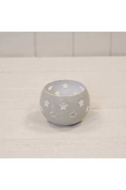 KDMD Grey Votive with Star Cut Design - image 1