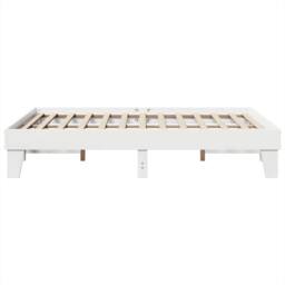 Berkfield Home Durable Bed Frame without Mattress White 150x200 cm King Size Sol - thumbnail 5