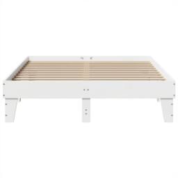 Berkfield Home Durable Bed Frame without Mattress White 150x200 cm King Size Sol - thumbnail 4