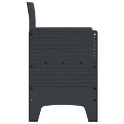 Berkfield Home Modern Garden Chair Set of 2 Anthracite, Light Grey - thumbnail 7