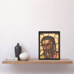 Artery8 Richard Roland Holst Framed Wall Art St Luke Stained Glass Design - Size: A4 - thumbnail 2