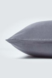 Homescapes Linen Housewife Pillowcase, King in Dark Grey - thumbnail 2