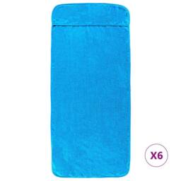 Berkfield Home Soft Beach Towels 6 pcs Turquoise 60x135 cm Fabric 400 GSM