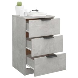 Berkfield Home Bedside Cabinets 2 pcs Concrete Grey 40x36x65 cm - Size: 40 x 36 x 65 cm - thumbnail 5