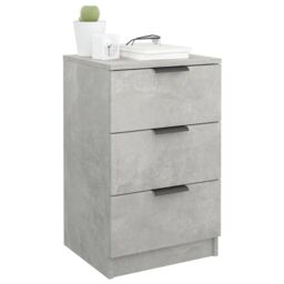 Berkfield Home Bedside Cabinets 2 pcs Concrete Grey 40x36x65 cm - Size: 40 x 36 x 65 cm - thumbnail 4