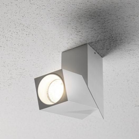 CGC Lighting Aries White Adjustable Surface Mount Rectangular GU10 Ceiling Spotlight - image 1