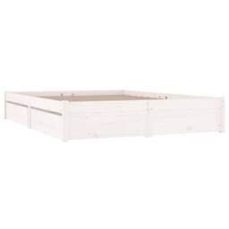 Berkfield Home Bed Frame with Drawers White 120x200 cm - Size: Small Double - thumbnail 3